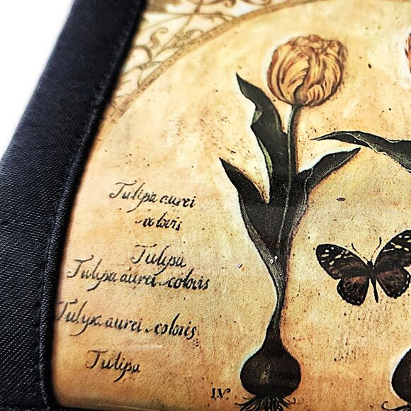 Y2K black satin floral mini bag - Picture 6 of 12